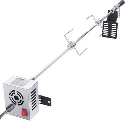 NordHaus Universele Grill Rotisseriekit - BBQ Draaispit - Elektrische Grillset - Automatisch Grillen - 132,1 cm
