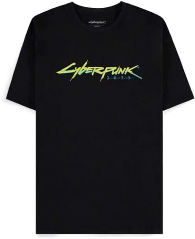 Cyberpunk 2077 - Logo Heren Tshirt - S - Zwart