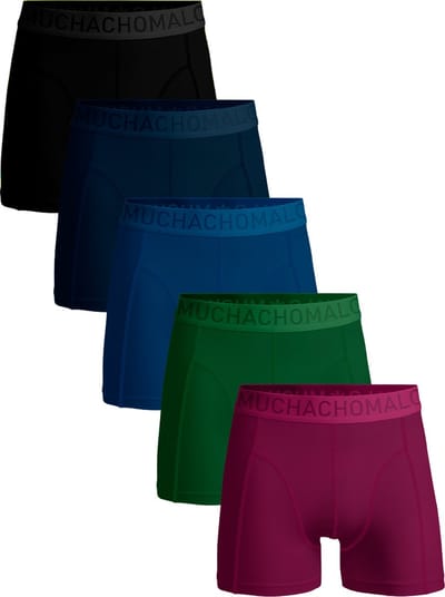Muchachomalo Heren Boxershorts – 5 Pack – Maat XL – 95% Katoen – Mannen Onderbroeken
