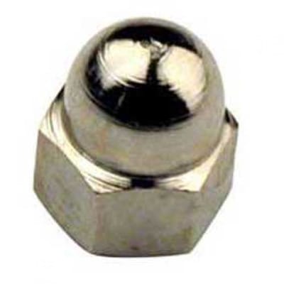 Hoenderdaal dopmoer messing vernikkeld m  5 din 1587- doos à 100 stuks