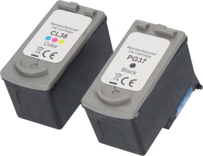 Huismerk geschikt voor Canon PG-37/CL-38 XL Inktcartridges - IP1800 - IP2500 - IP2600 - MP140 - MP190 - MP210 - MP220 - MP470 - MX300 - MX310