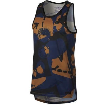 Nike Basketball Sport Knit Ademend Sneldrogend Tanktop Heren Tops Blauw Geel 926265-410 L brown