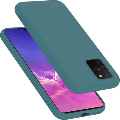 Cadorabo Hoesje geschikt voor Samsung Galaxy A91 / S10 LITE / M80s in LIQUID GROEN - Beschermhoes gemaakt van flexibel TPU silicone Case Cover