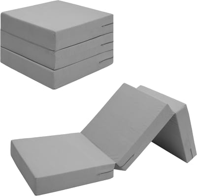 Opvouwbare Matras – Volwassen Vouwmatras – Logeermatras Opvouwbaar – Zetelbed – Inklapbaar Logeerbed – 1 Persoons Gastmatras voor Volwassenen