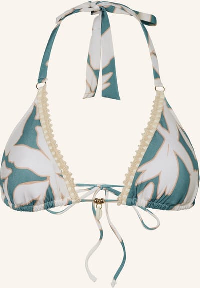 Watercult - Floral Abstract Triangel Bikini Top - maat 38 - Meerkleurig