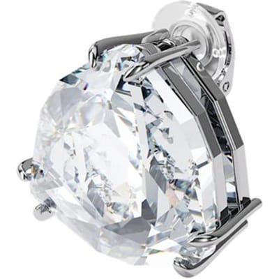 Swarovski Mesmera Driehoek Geslepen Kristal Enkele Clip-On Oorbellen Dames oorbellen Zilver 5600752 Box (Random Color) white