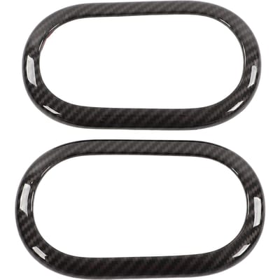 2 stuks Koolstofvezel Stijl Interieur Deurklink Bezel Sierlijst Vervanging voor Smart Fortwo C453 A453 W453 black