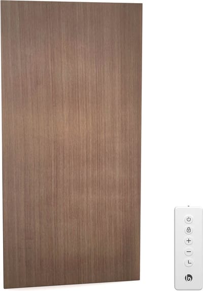 Blumfeldt Infrarood wandverwarming 700W – IP44, Wifi- & app-bediening, Thermostaat, 99 % efficiëntie, Oververhittingsbeveiliging, voor badkamer, Wandmontage, 0-37 °C, Houtdesign