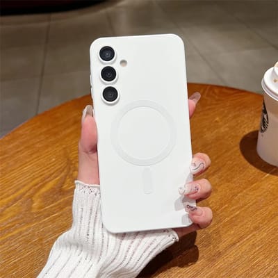 Luxe Magnetische Zachte TPU Telefoonhoesje Voor Samsung A17 A56 A36 A26 A16 A06 A55 A35 A25 A15 A05 S A54 A34 A24 A14 Cover Galaxy A15