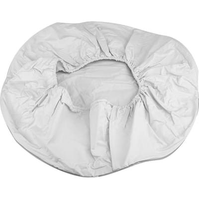 Housse de Pneu de Secours Universelle 28 pouces Pièce Accessoire Étanche pour Remorque Camping-car SUV Camion Blanc blanc