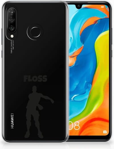 Huawei P30 Lite Telefoonhoesje met Naam Floss