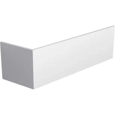 Allibert Inkortbaar Badmantel Voor Assymetrisch Bad 160x54 Cm - Wit