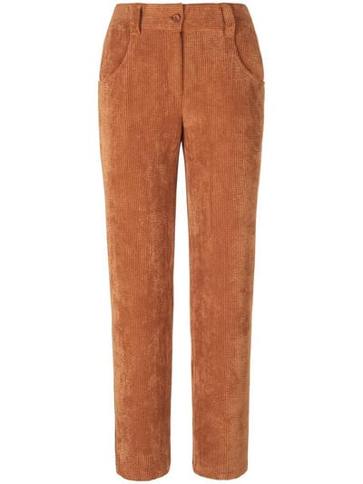 7/8-cordbroek pasvorm Barbara Van Peter Hahn bruin