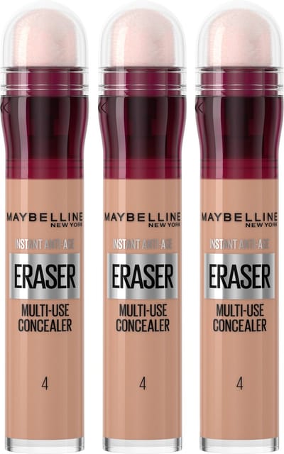 Maybelline Instant Anti Age Eraser Concealer 04 Honey - 3 x - Voordeelverpakking