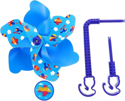 Fiets Handvat Windmolen - Stuurdecoratie Kinderfiets - Fietsen Opvrolijken - Clip-on Bevestiging - 16 cm - Meerkleurig
