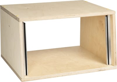 MUSIC STORE Studiorack 6HE berk MP bouwpakket, unlackiert, 7° schuin - Studio racks