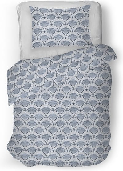 Snoozing Feline Dekbedovertrek - Eenpersoons - 140x200/220 cm - Blauw