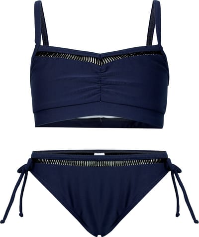 Bikini classic met kant detail - Donkerblauw 128-134