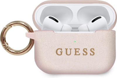 Guess AirPods Pro 1 (1e generatie) Case met ring - Licht Roze