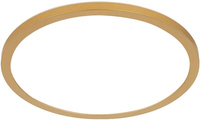 Plafondlamp badkamerlamp plafondlamp woonkamerlamp eetkamerlamp, messing wit, achtergrondverlichting IP44 geheugenfunctie dimbaar, 18W 1600Lm 3000K warm wit, D 29,4 cm