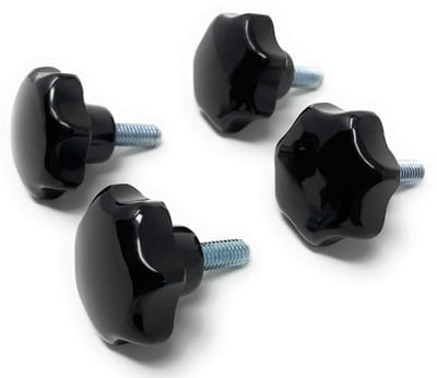 Dailygoody - Handwiel Set van 4 - M6 x 15 mm - Robuust en Duurzaam - Ø32 mm - Geschikt voor Machinebouw - Verpakt in Set van 4