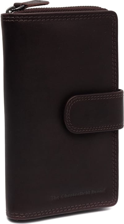 The Chesterfield Brand Portemonnee Charlotte Wallet Brown Donkerbruin