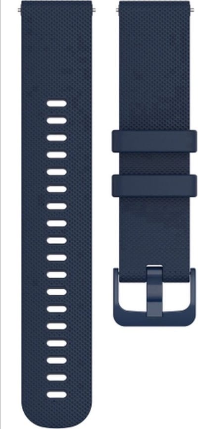 Scoby - Horlogebandje - Smartwatch Band - Geschikt voor Garmin Venu, Vivomove, Vivoactive en Forerunner - Siliconen Bandje - Flexibel - Comfortabel - Sportief - 42 MM - Blauw