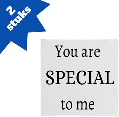 Akyol - you are special to me brillendoekjes - Liefde - mensen die jij liefde wilt geven - cadeau - kado - liefde - geschenk - verjaardag - 17,8 bij 17,8 cm - 2 stuks