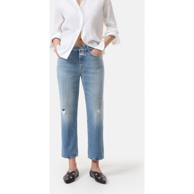 Closed Milo Jeans Mid Blue Maat: W29L32 | Straight Broeken Outlet | Dames | Blauw