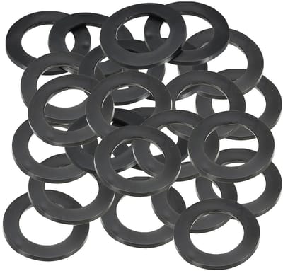 Rubber Washers Set van 24 Stuks - 24 mm ID, 35 mm OD, 3 mm Dikke Platte Ringen voor Waterdichte Aansluitingen en Bevestigingen van Kranen en Buizen