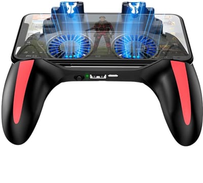 Dailygoody - Warmteafvoer Gamepad - Mobiele Gamepad - Dubbele Koelventilatoren - Geschikt voor 4,7-6,5 Inch Telefoons - 5000mAh Batterij - Ideaal voor...