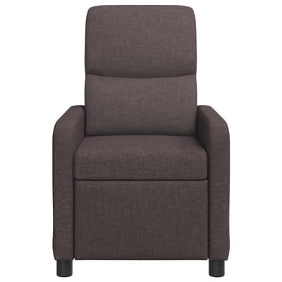 vidaXL - Recliner - Donkerbruin - Polyester