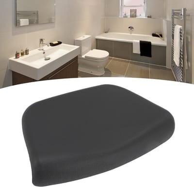 Dailygoods- Badkussen Zacht - PU Badmassagekussen - Hoofdsteun - Neksteun - Antislip Zuignappen - Vermoeidheidsverlichting - 26 x 15 cm
