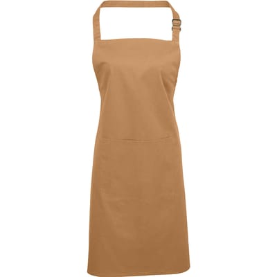 Premier Unisex Volwassenenschort met zakken (Kameel)