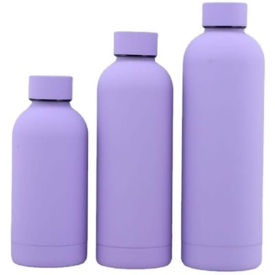 350ML/500ML/750ML Thermosbeker met Kleine Opening Roestvrij Staal Fles Rubberverf Buitengebruik Actieve Waterkoker Dubbelwandige Waterbeker 500ml
