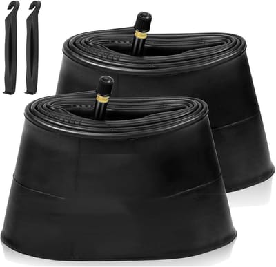 Fiets Binnenbanden - Reserve Banden - Fietsen Onderhoud - Inclusief Bandenlichters - 26x4.0 - Zwart