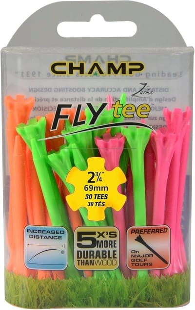 Golf Tees - Golf Accessoires - Sporten Buiten - Duurzaam Plastic Materiaal - 2 3/4 Inch - Neon Mix