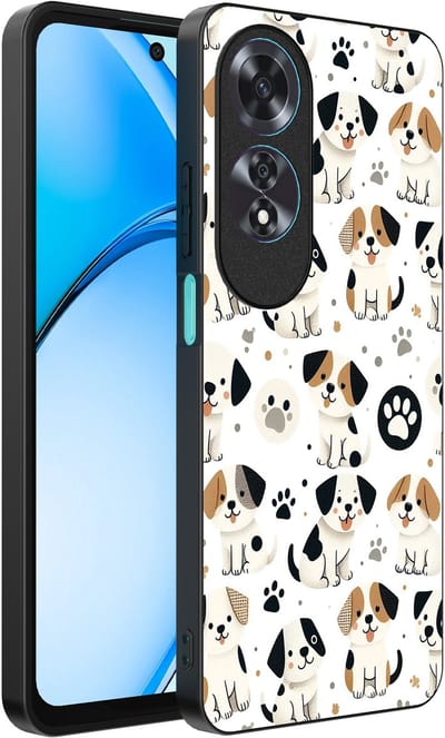 Smartphonica Telefoonhoesje Geschikt voor Oppo A60 met honden opdruk - TPU backcover case dog design geschikt voor Oppo A60