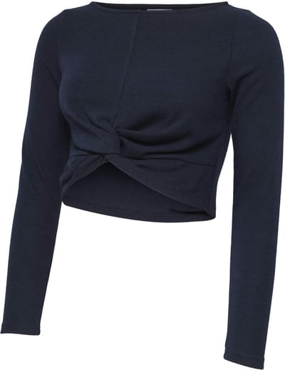 MAMALICIOUS - MLRIGA LS CROP TOP - Dames - Blouses