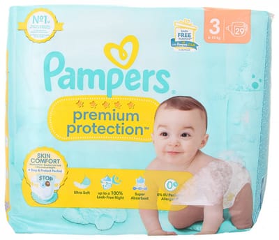 Pampers Premium Protection Luiers - Maat 3 - 6-10 KG - 29 stuks