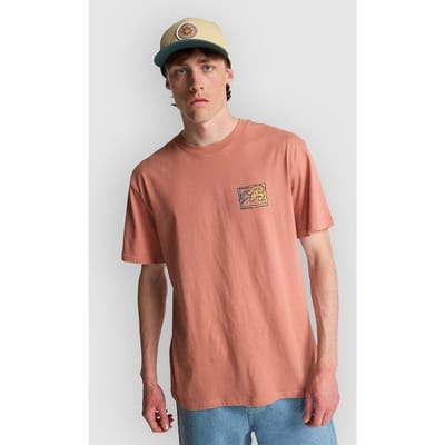 Billabong Crayon Wave T-shirt Met Korte Mouwen Oranje S Man