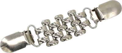 Fako Bijoux® - Vestsluiting - Vestclip - Vestklem - Blocks - Zilverkleurig