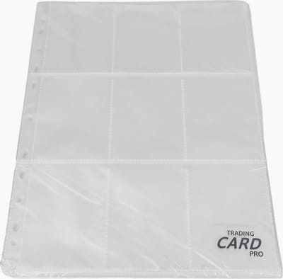 TradingCardPro - Losse binder 9-pocket pages sleeves - 20 stuks per verpakking - insteekhoezen geschikt voor verzamelmappen verzamelkaarten