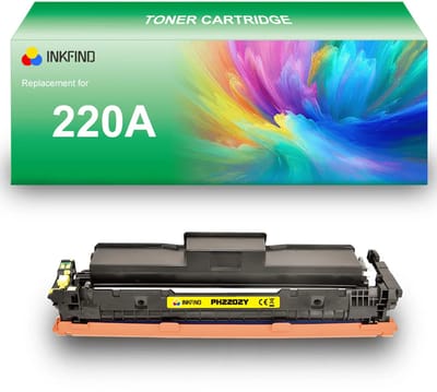 INKFIND 220A (W2202A) Geel tonercartridge compatibel met HP 220A (W2202A) Geel en toner cartridge - 1-pack Geel