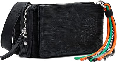 Desigual Schoudertas Aquiles 23 Ronda Across Body Bag Noir Zwart