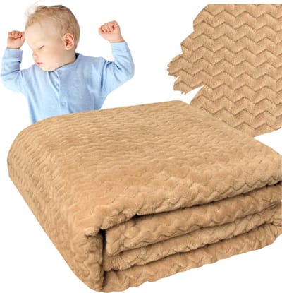 More&Deco Pled - Beige Koc - 200x220 cm - Zacht en Warm - Voor Elk Interieur
