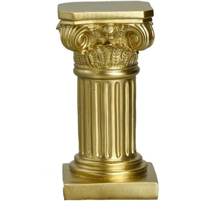 Noordse decoratieve accessoires, woninginrichting, Romeinse zuilen, woningdecoratie, bouwmaterialen, handwerk, harsornamenten beige