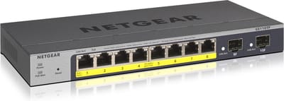 Netgear GS110TPv3 8-Port Gigabit PoE+ Ethernet Slimme schakelaar with 2 SFP Ports and Cloud Management