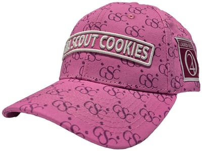 Lauren Rose 420 Collection – Girl Scout Cookies - All Over Dad Cap - Roze - One Size