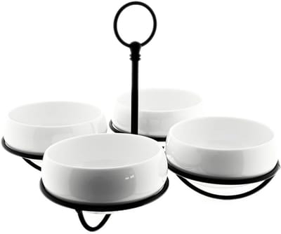 Belicia - Snackschalen Set - Serveerschaal - 5-delig - Porselein